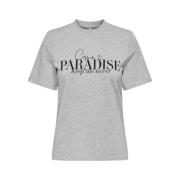 Eenvoudige Top Box Licht Grijs Melange/Paradise Only , Gray , Dames