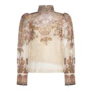 Chic Top Zimmermann , Beige , Dames