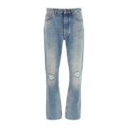 Klassieke Denim Jeans voor Mannen Palm Angels , Blue , Heren