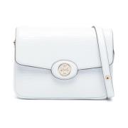 Crosshatched Convertible Schoudertas Tory Burch , White , Dames