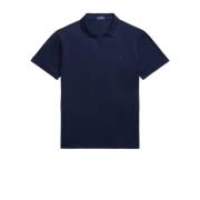 Donkerblauw poloshirt korte mouw Ralph Lauren , Blue , Heren