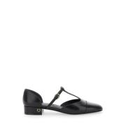 Zwarte Hak Lainette Schoenen Salvatore Ferragamo , Black , Dames