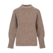 Melange Bruin Cashmere Cynthia Pullover Fedeli , Brown , Dames