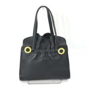 Pre-owned Leather totes Bvlgari Vintage , Black , Dames