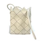 Pre-owned Leather shoulder-bags Bottega Veneta Vintage , White , Dames