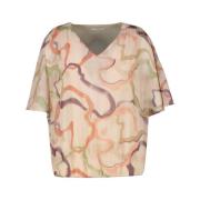 Beige Adaline Top Amélie & Amélie , Multicolor , Dames