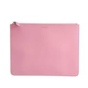 Pre-owned Leather clutches Givenchy Pre-owned , Pink , Dames