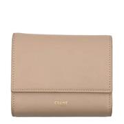 Pre-owned Leather wallets Celine Vintage , Beige , Dames