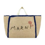 Raffia Shopping Bag Marni , Beige , Dames