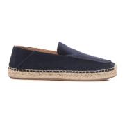 Goatskin Espadrillas met Non-Slip Sole Boss , Blue , Heren