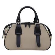 Pre-owned Canvas handbags Burberry Vintage , Beige , Dames