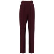 Stijlvolle Broek voor Vrouwen Elisabetta Franchi , Red , Dames