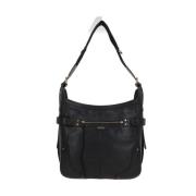 Zwarte leren hobo schoudertas Isabel Marant , Black , Dames