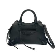 Pre-owned Leather handbags Balenciaga Vintage , Black , Dames