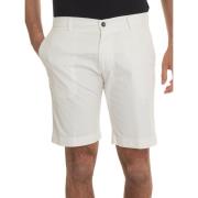 Katoenen Bermuda Shorts met Tailoring Vent Berwich , White , Heren