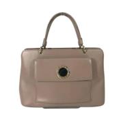 Pre-owned Leather shoulder-bags Bvlgari Vintage , Pink , Dames