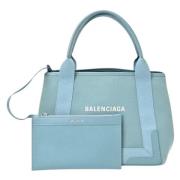 Pre-owned Canvas totes Balenciaga Vintage , Blue , Dames