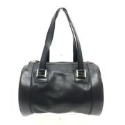 Pre-owned Leather handbags Bvlgari Vintage , Black , Dames