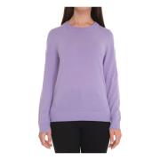 Ronde-hals Pullover met Zijopeningen Boss , Purple , Dames