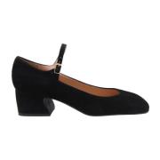 Klassieke Mary Jane Pump Schoenen Status , Black , Dames