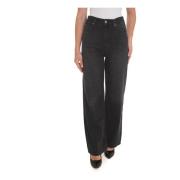 Wijde Pijp Denim Jeans Liu Jo , Black , Dames