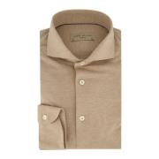 Slim Fit Business Overhemd Beige John Miller , Beige , Heren