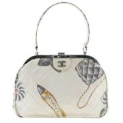 Pre-owned Canvas chanel-bags Chanel Vintage , White , Dames