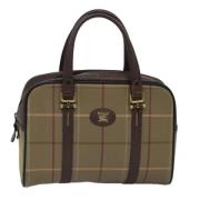 Pre-owned Canvas handbags Burberry Vintage , Brown , Dames