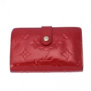 Pre-owned Leather wallets Louis Vuitton Vintage , Red , Dames