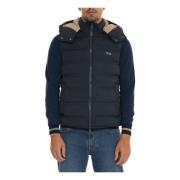 Gewatteerd Gilet met Afneembare Capuchon Harmont & Blaine , Blue , Her...