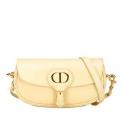 Pre-owned Leather crossbody-bags Dior Vintage , Yellow , Dames