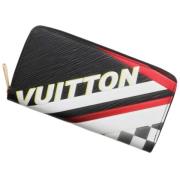 Pre-owned Leather wallets Louis Vuitton Vintage , Black , Heren