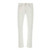 Witte Swing Denim Jeans PT Torino , White , Heren