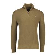 Groene half zip trui Gant , Green , Heren