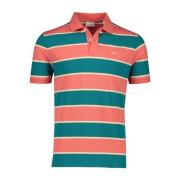 Gestreept poloshirt korte mouw groen Gant , Multicolor , Heren