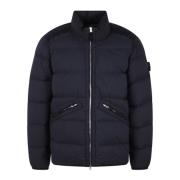 Nylon Donsjas Stone Island , Blue , Heren