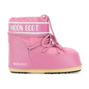 Roze Icon Lage Enkellaarzen Moon Boot , Pink , Dames