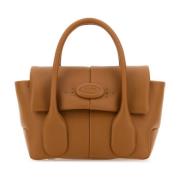 Karamel Leren Mini Reverse Handtas Tod's , Brown , Dames