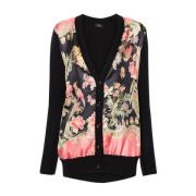 Blauwe Bloemen Gebreide Trui Etro , Multicolor , Dames