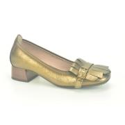 Bronze Pump with Pad Hispanitas , Brown , Dames