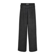 Peppercc Long Pant Broek Antraciet Co'Couture , Black , Dames