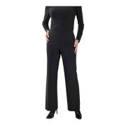 Klassieke Zwarte Straight-Leg Broek Frank Lyman , Black , Dames