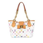 Pre-owned Canvas louis-vuitton-bags Louis Vuitton Vintage , White , Da...