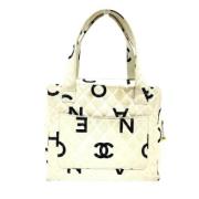 Pre-owned Cotton chanel-bags Chanel Vintage , Beige , Dames