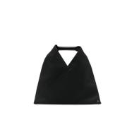 Zwarte leren tote bag MM6 Maison Margiela , Black , Dames