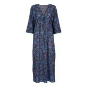 Katoenen Kaftan met Iconische Print Gallo , Multicolor , Dames