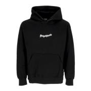 Zwarte hoodie met ribdesign Propaganda , Black , Heren