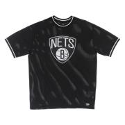 NBA Team Logo Mesh Tee New Era , Black , Heren