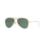 Junior Aviator Zonnebril Groene Lens Ray-Ban , Yellow , Unisex