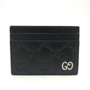 Pre-owned Leather wallets Gucci Vintage , Black , Dames